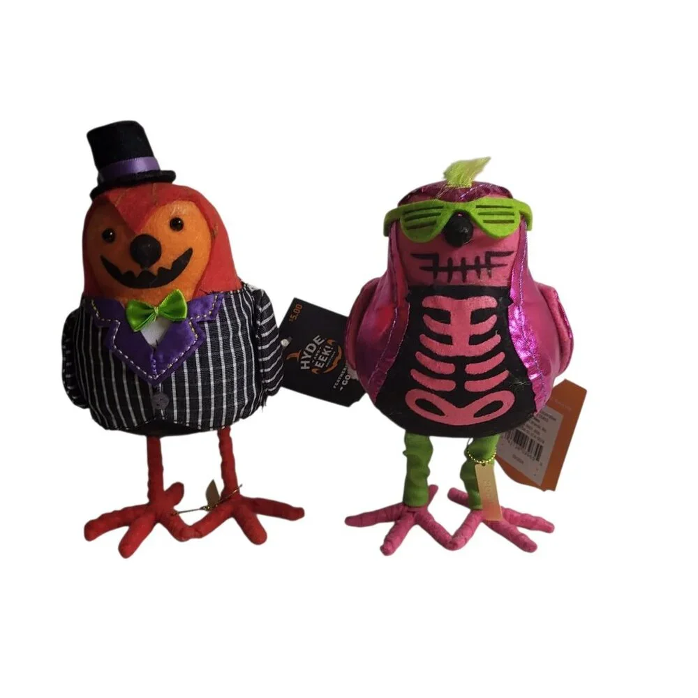 2 Target Featherly Friends Birds Halloween 2024 Glitters and Gourdon